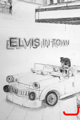 Elvis in town_Detail